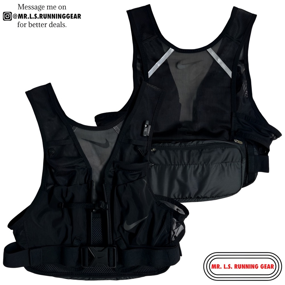 Nike Transform Packable Running Vest N1002042-013 - Picture 2 of 16